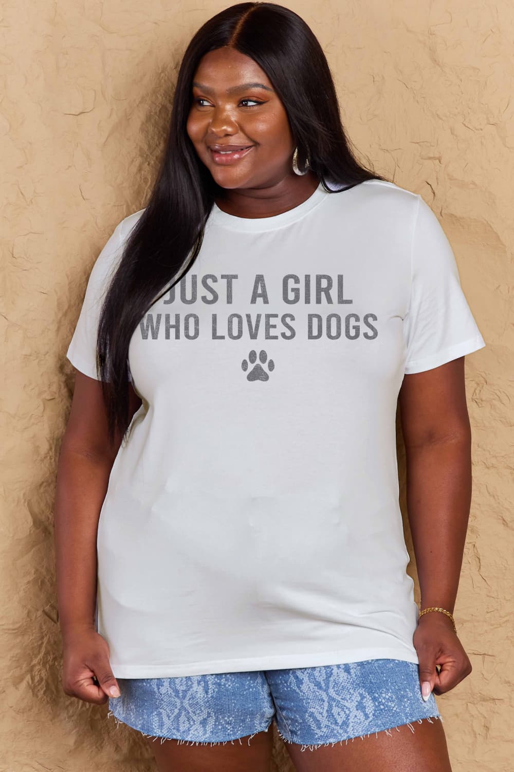 Simply Love Full Size Dog Paw Graphic Cotton T-Shirt Trendsi