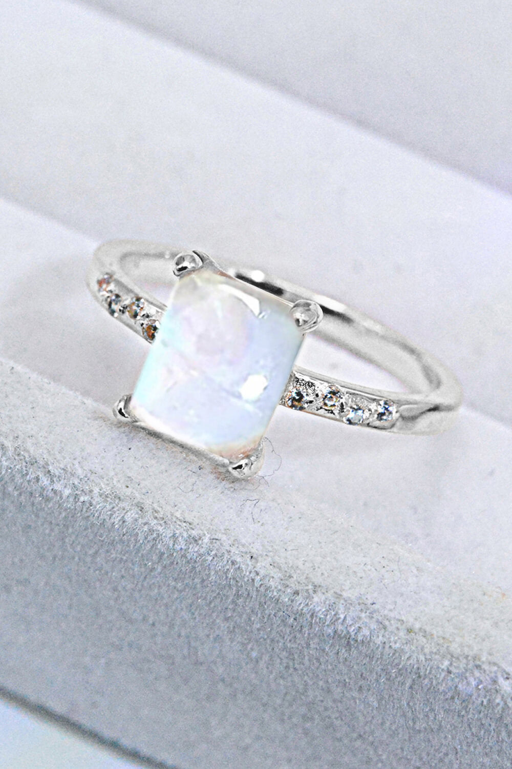 Square Moonstone Ring Trendsi