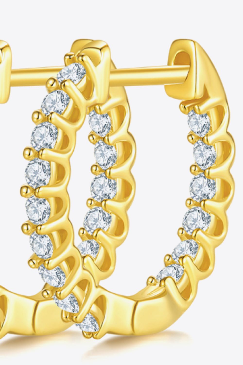 Moissanite 925 Sterling Silver Earrings Trendsi