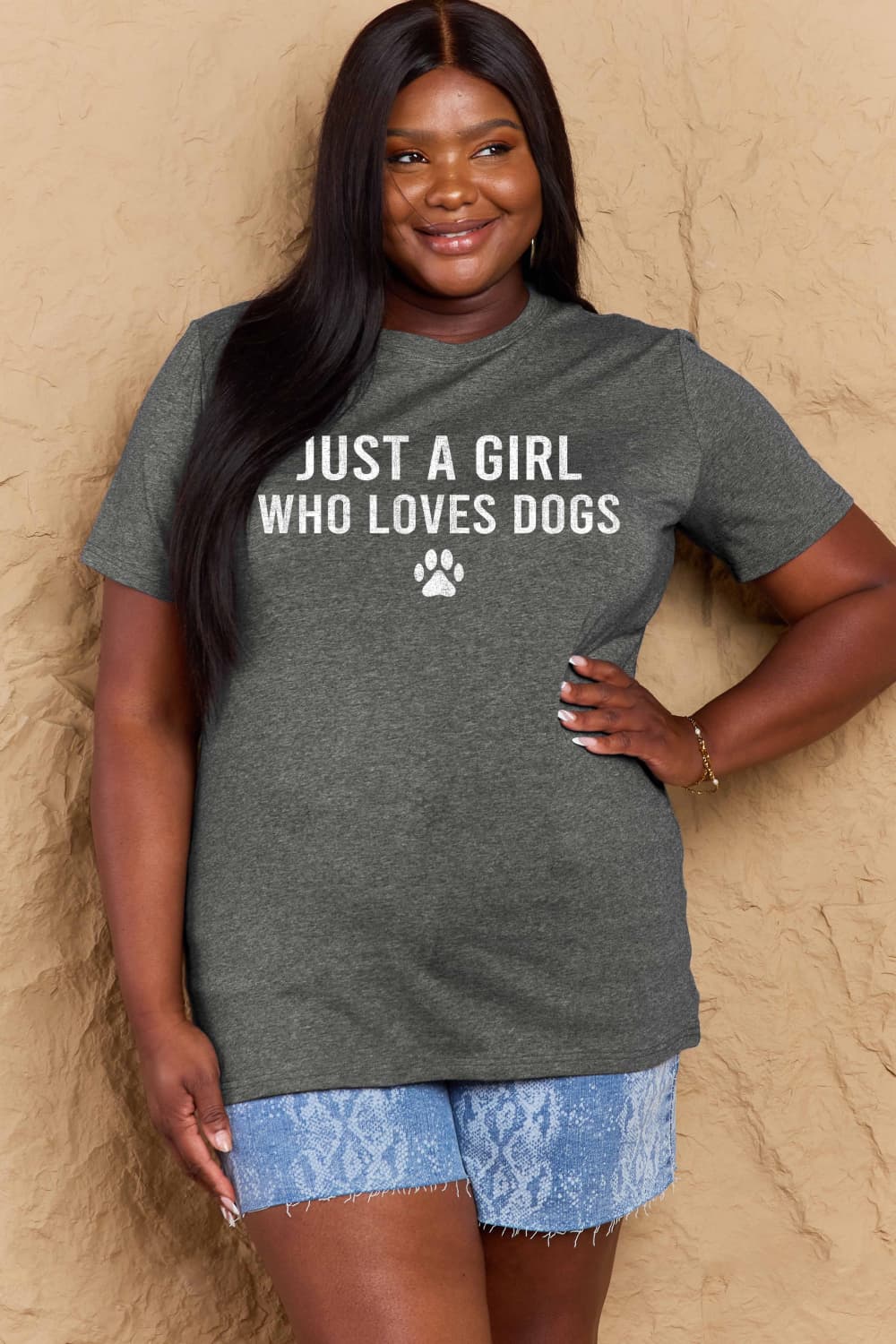 Simply Love Full Size Dog Paw Graphic Cotton T-Shirt Trendsi