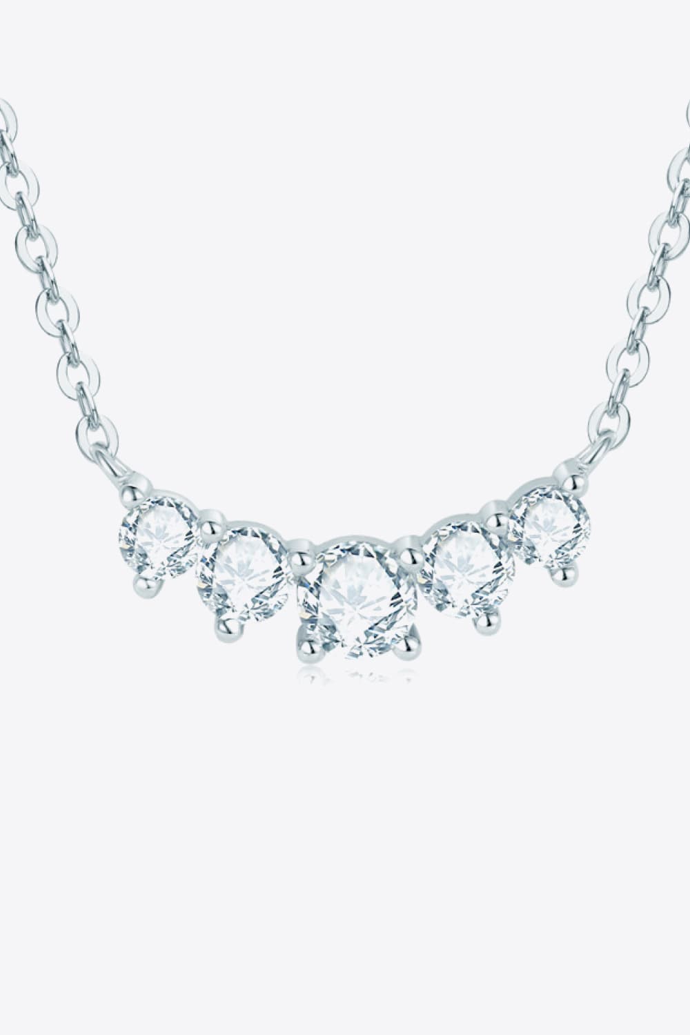 Minimalist Moissanite Pendant Necklace Trendsi