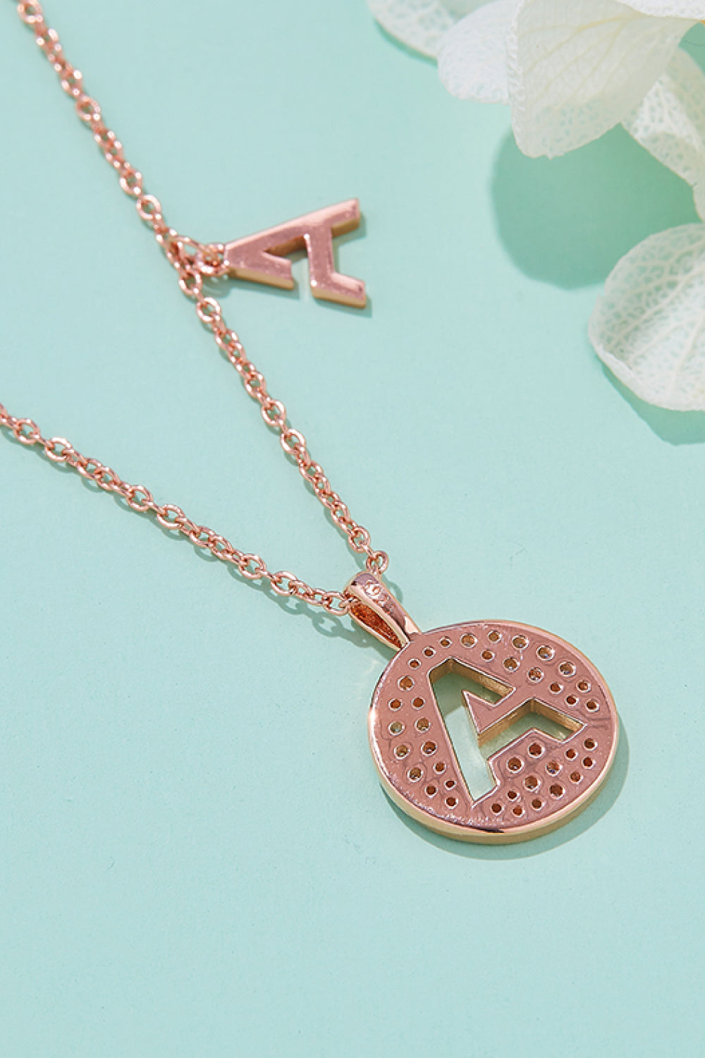 Moissanite A to J Pendant Necklace Trendsi