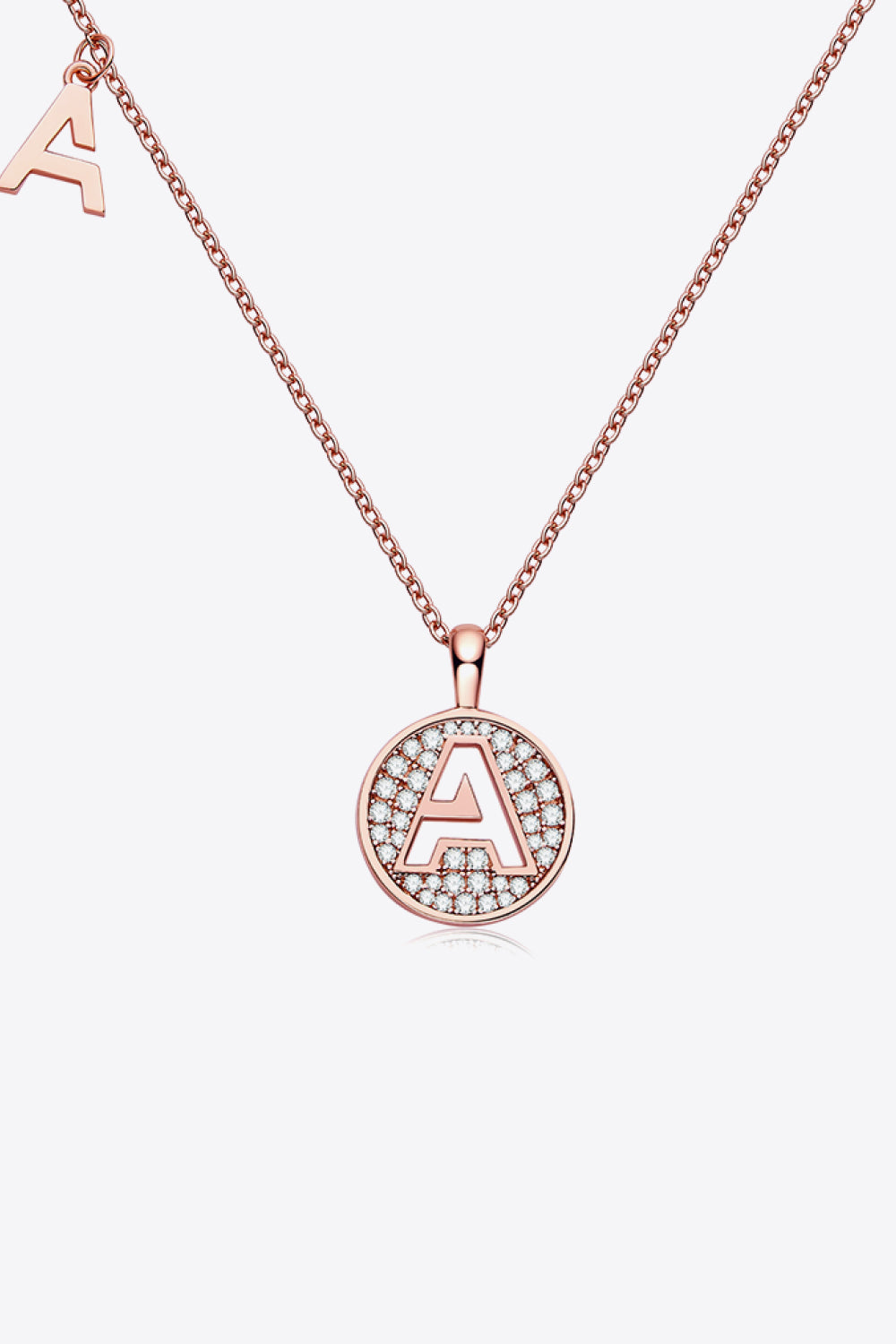 Moissanite A to J Pendant Necklace Trendsi