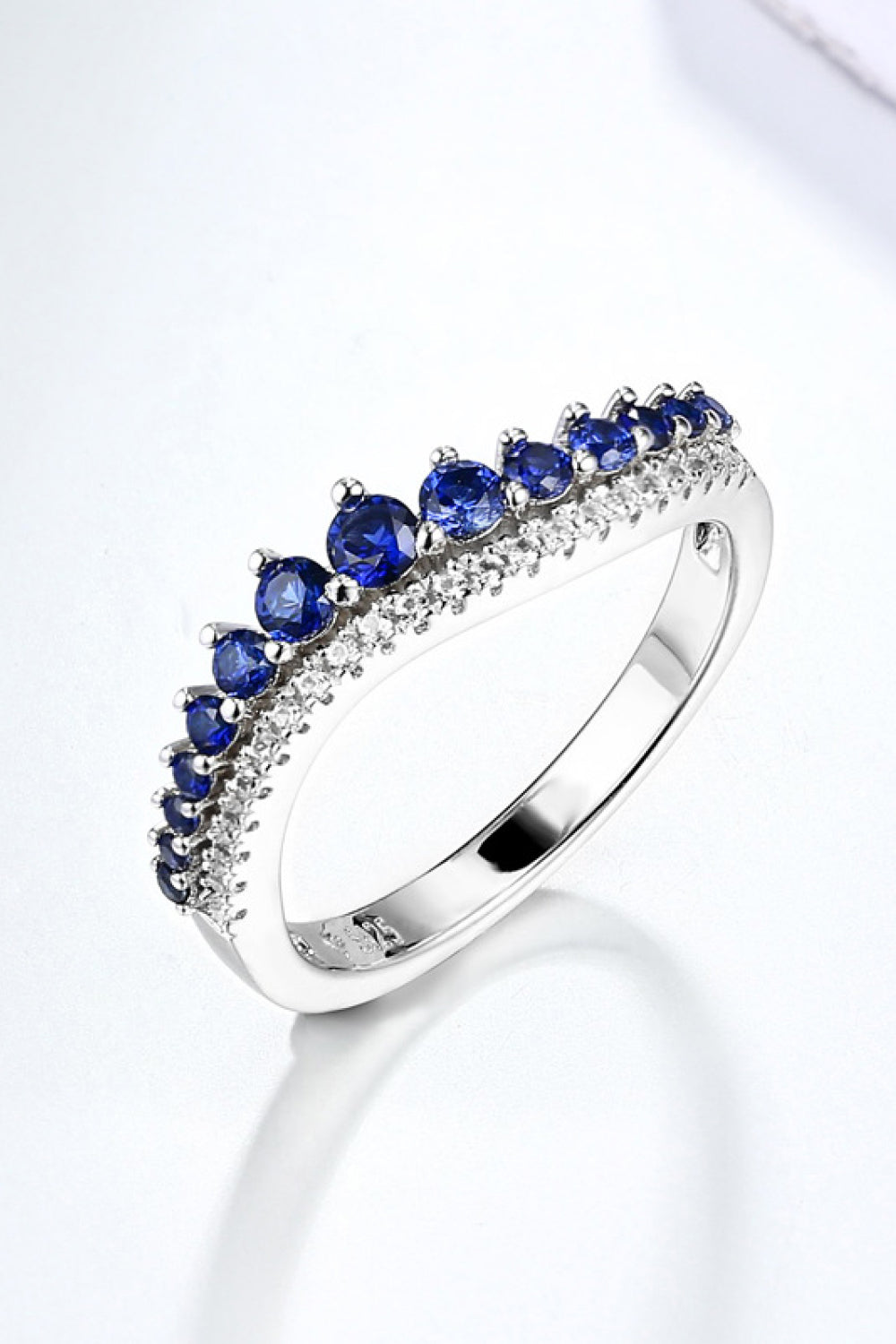 Lab-Grown Sapphire 925 Sterling Silver Rings Trendsi