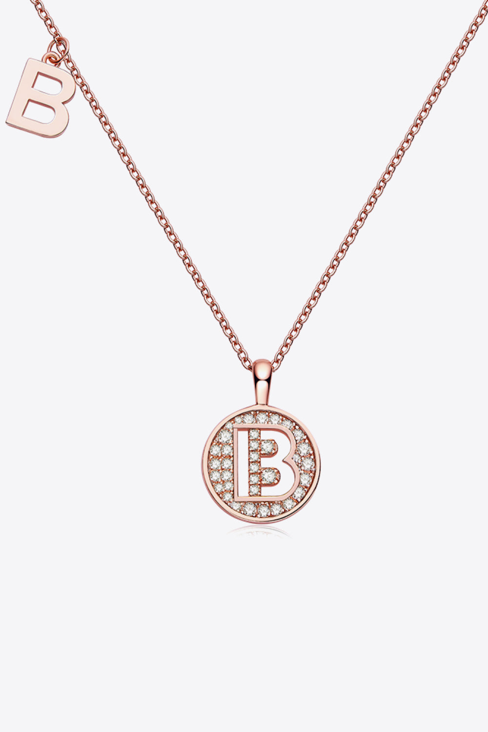 Moissanite A to J Pendant Necklace Trendsi