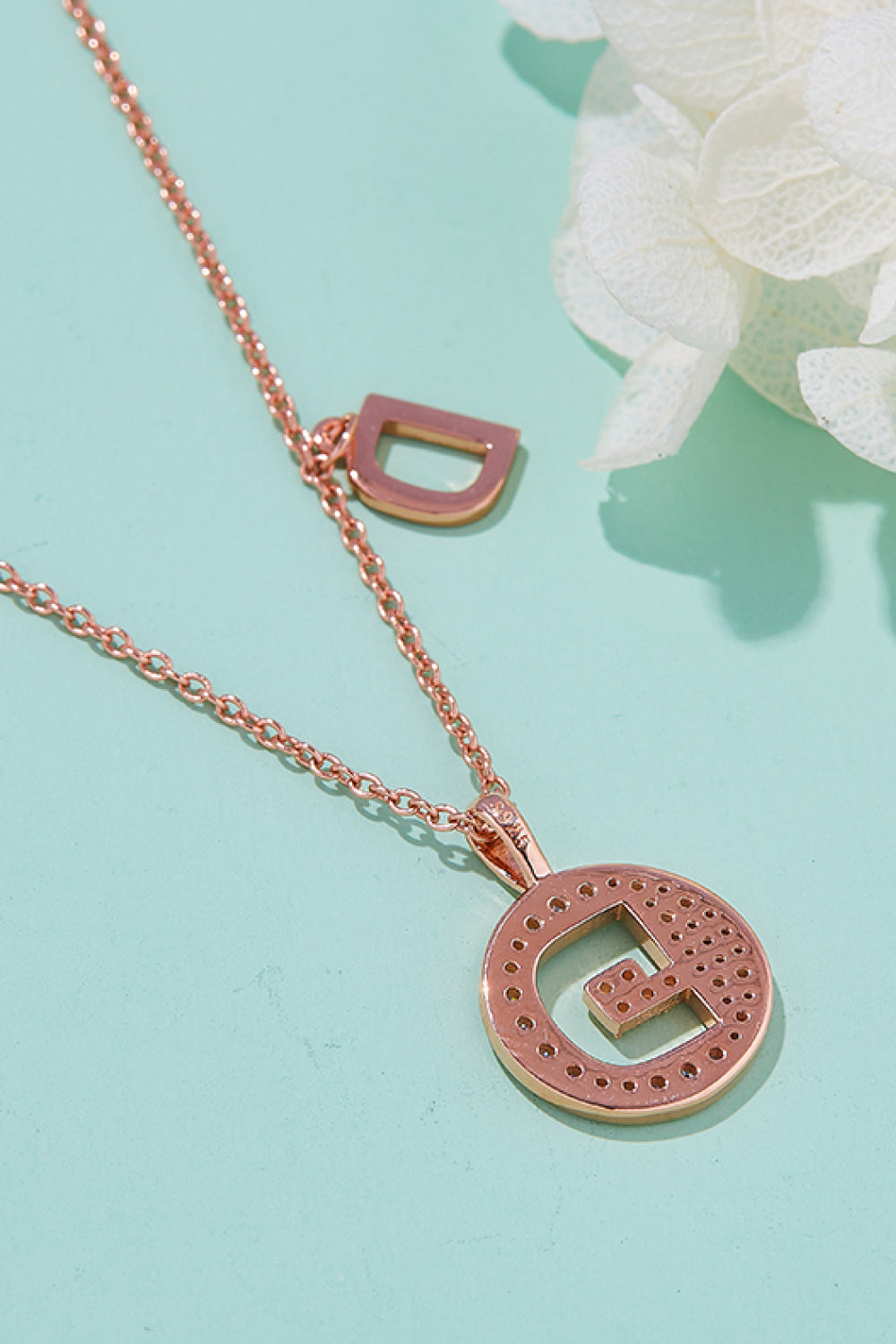 Moissanite A to J Pendant Necklace Trendsi