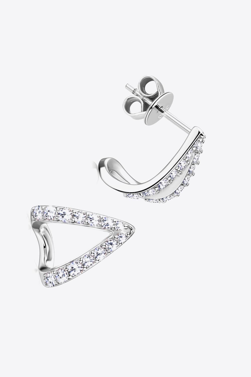 Moissanite Minimalist 925 Sterling Silver Earrings Trendsi