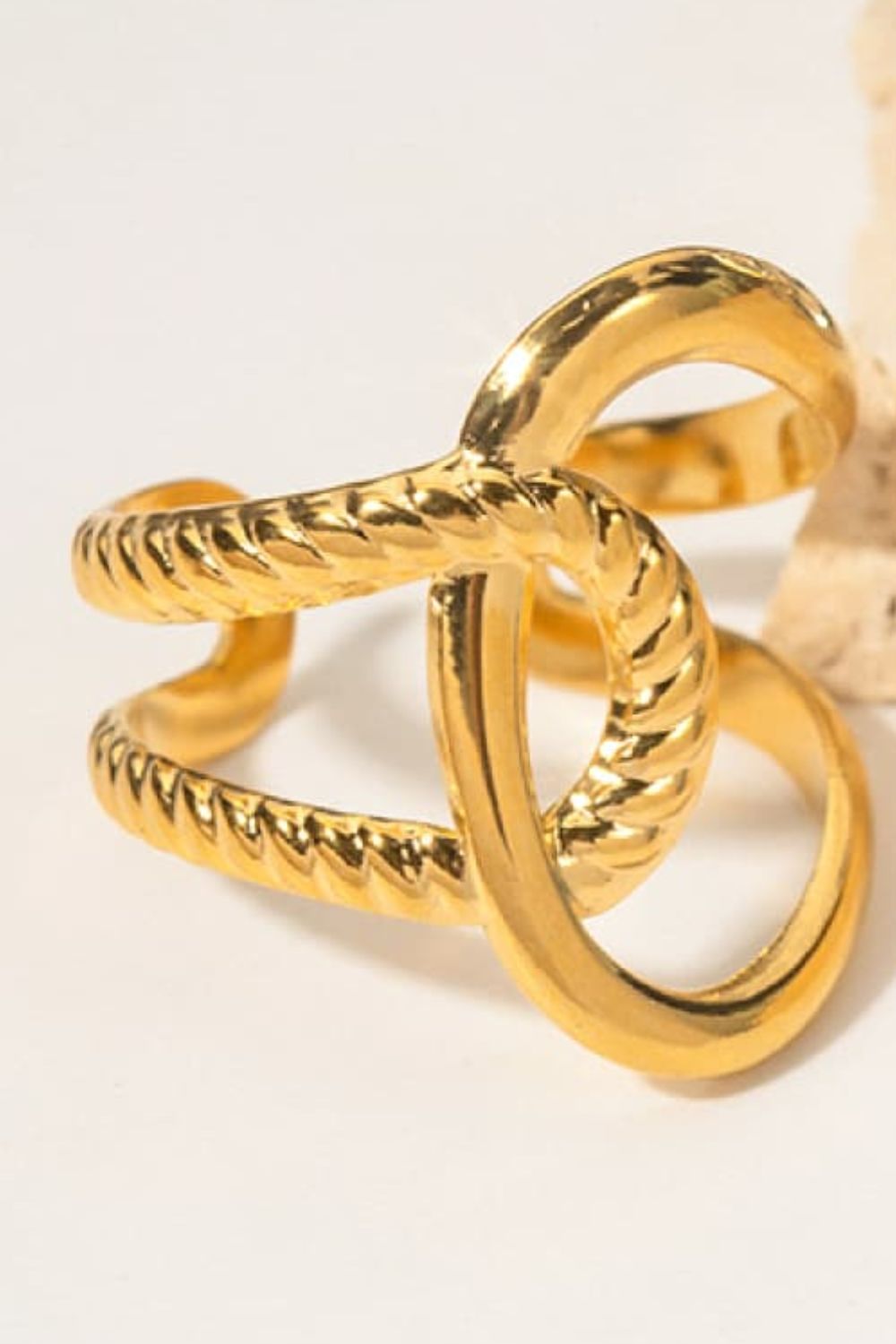 Modern Copper Open Ring Trendsi