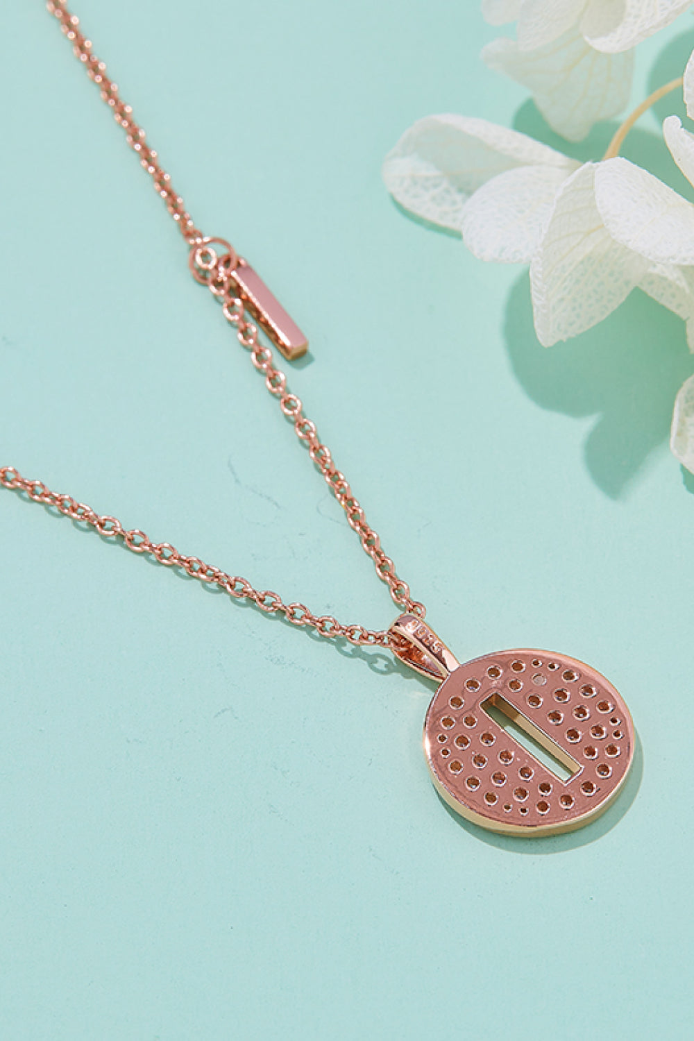 Moissanite A to J Pendant Necklace Trendsi