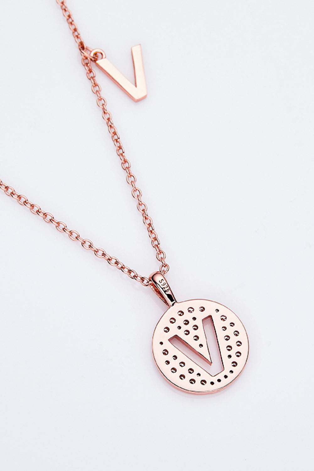 Moissanite U to Z Pendant Necklace Trendsi