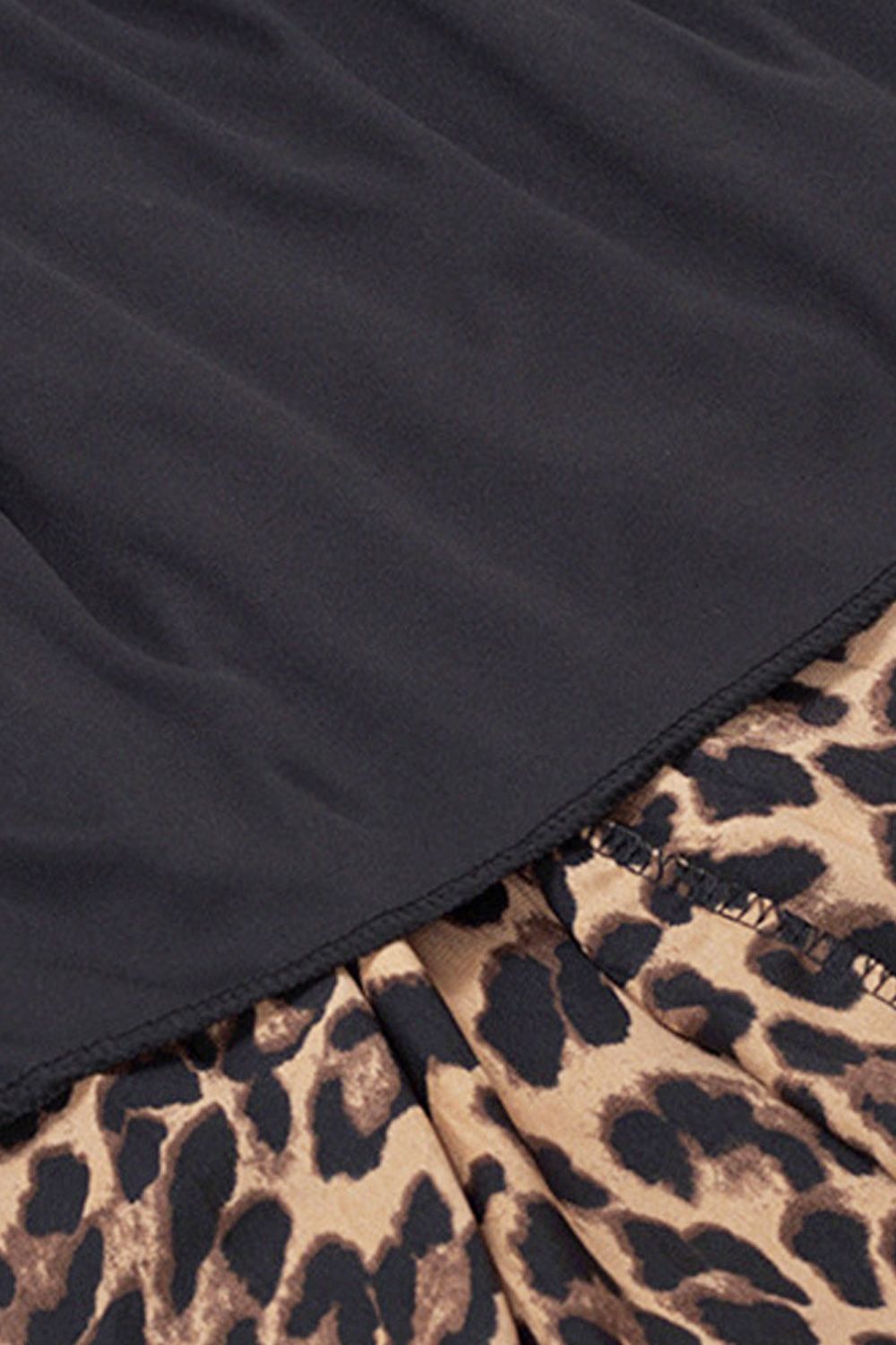 Plus Size Leopard Print Midi Skirt Trendsi