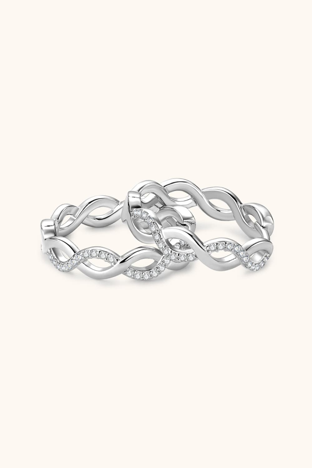 Moissanite Crisscross Hoop Earrings Trendsi