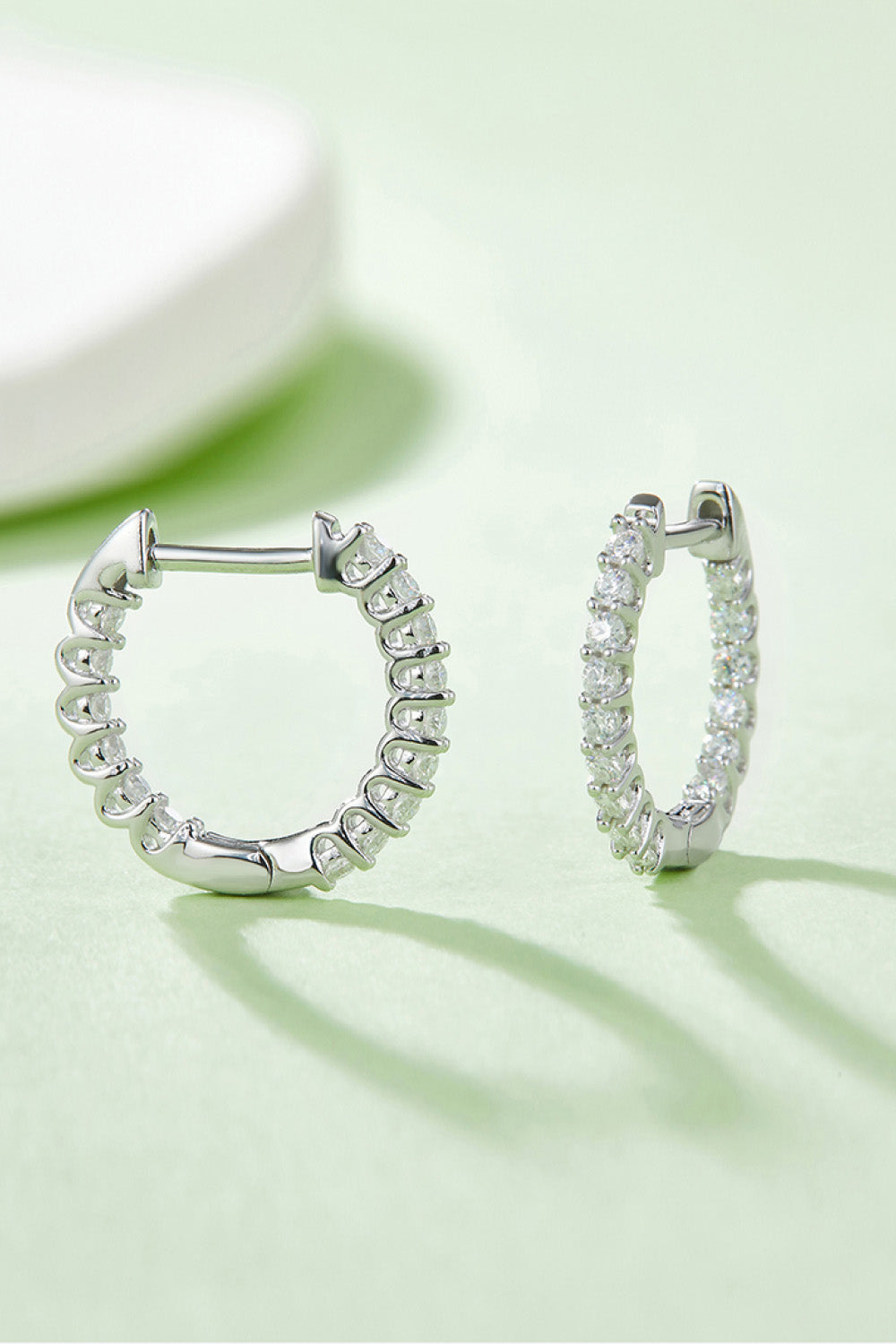 Moissanite 925 Sterling Silver Earrings Trendsi