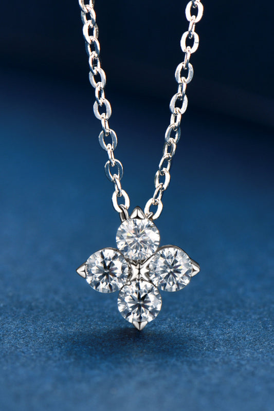Moissanite Four Leaf Clover Pendant Necklace Trendsi