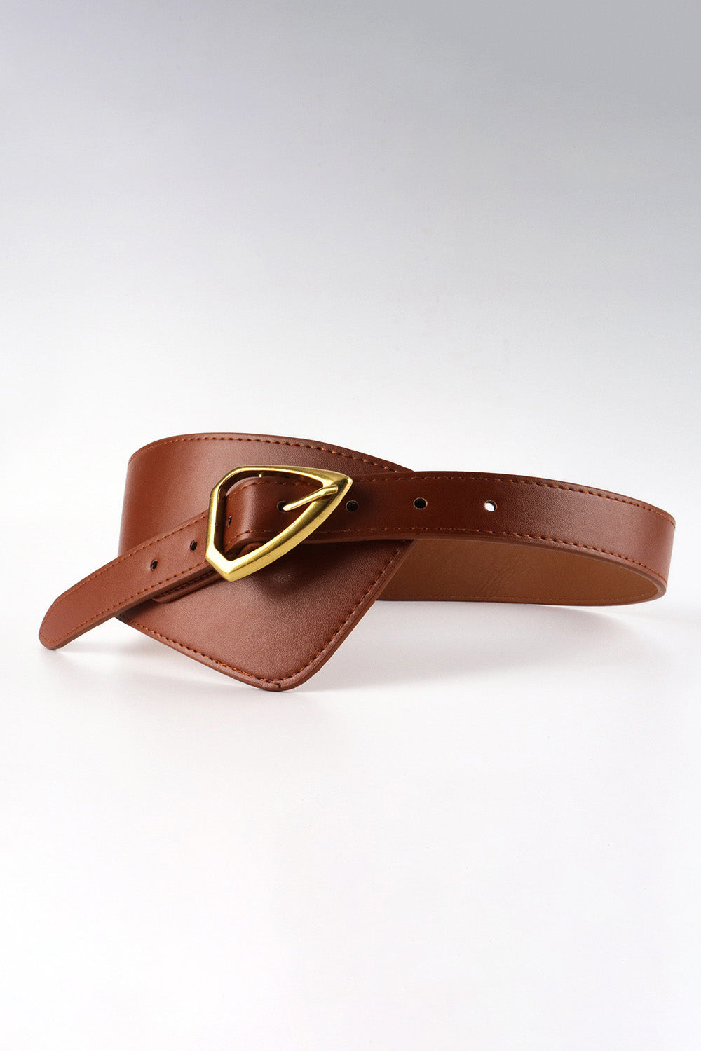 Irregular PU Leather Belt Trendsi