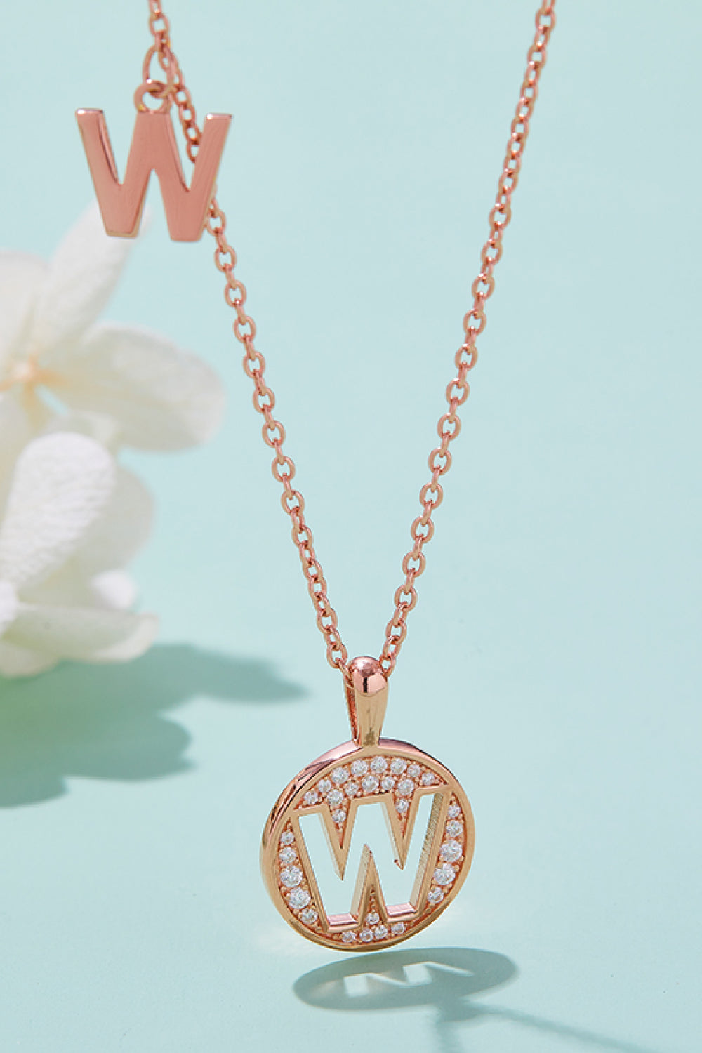 Moissanite U to Z Pendant Necklace Trendsi
