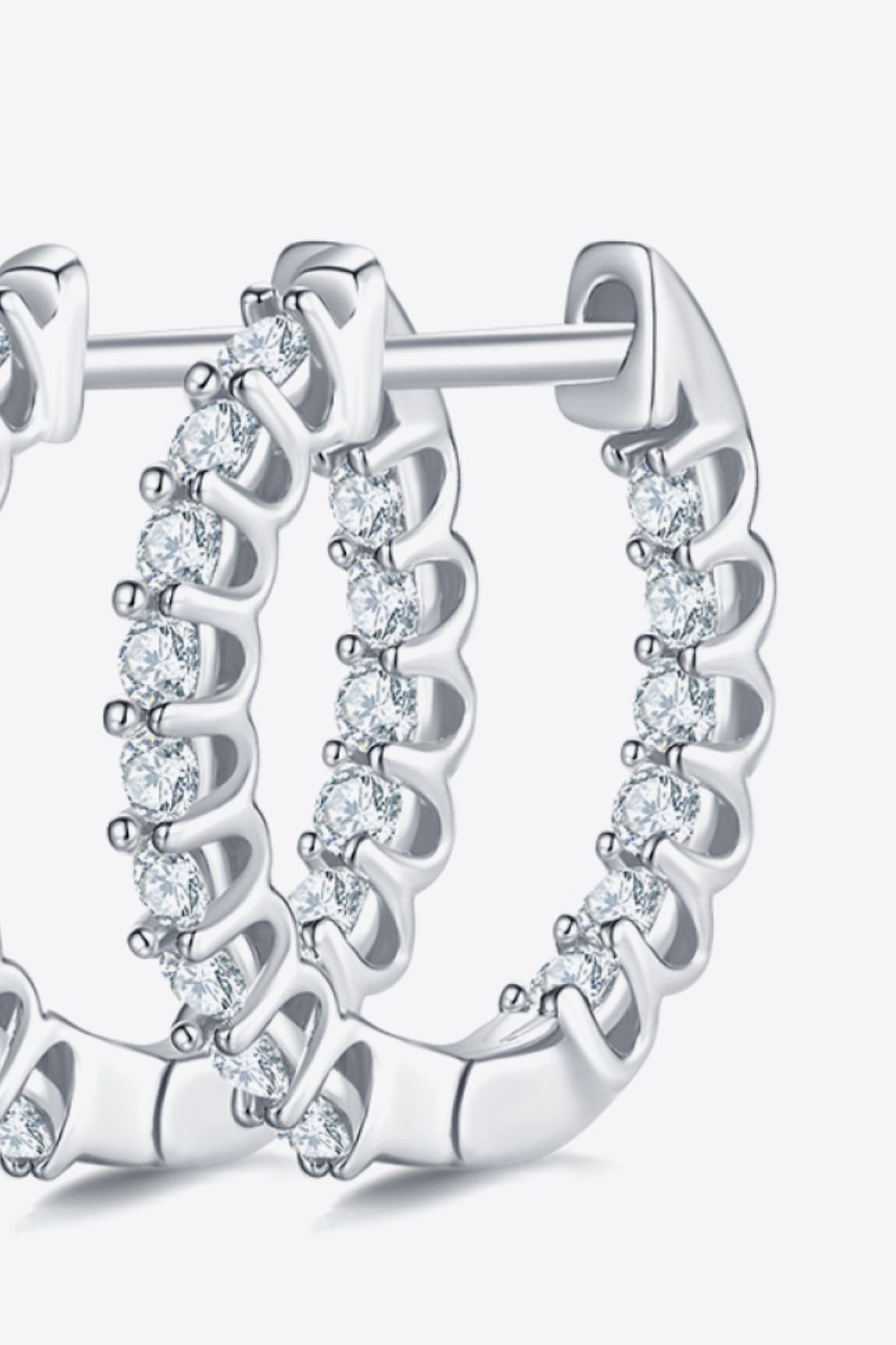 Moissanite 925 Sterling Silver Earrings Trendsi