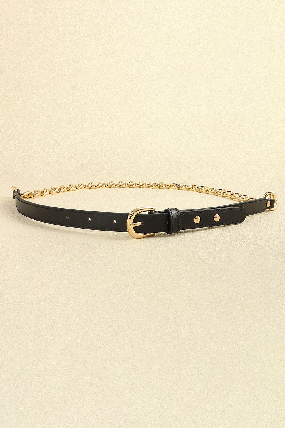 PU Leather Chain Belt Trendsi