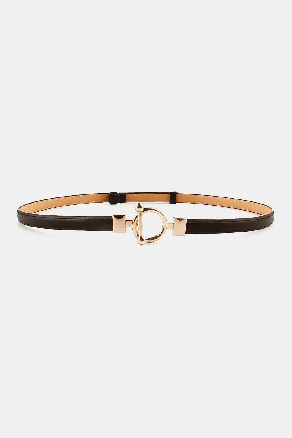 Toggle Buckle Skinny PU Belt Trendsi