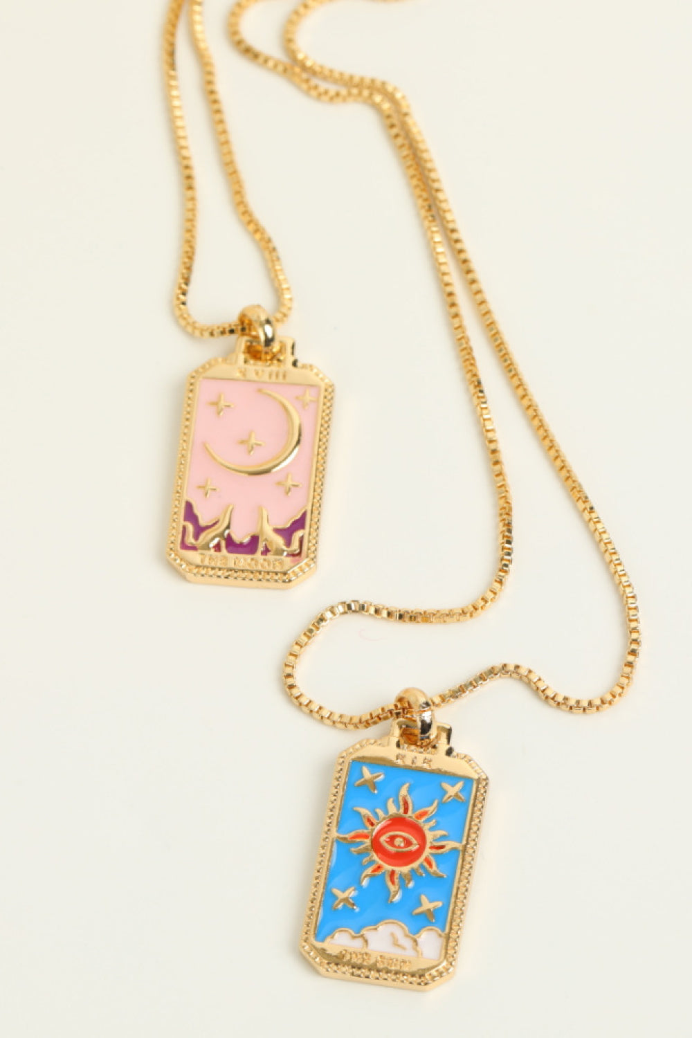Tarot Card Pendant Copper Necklace Trendsi