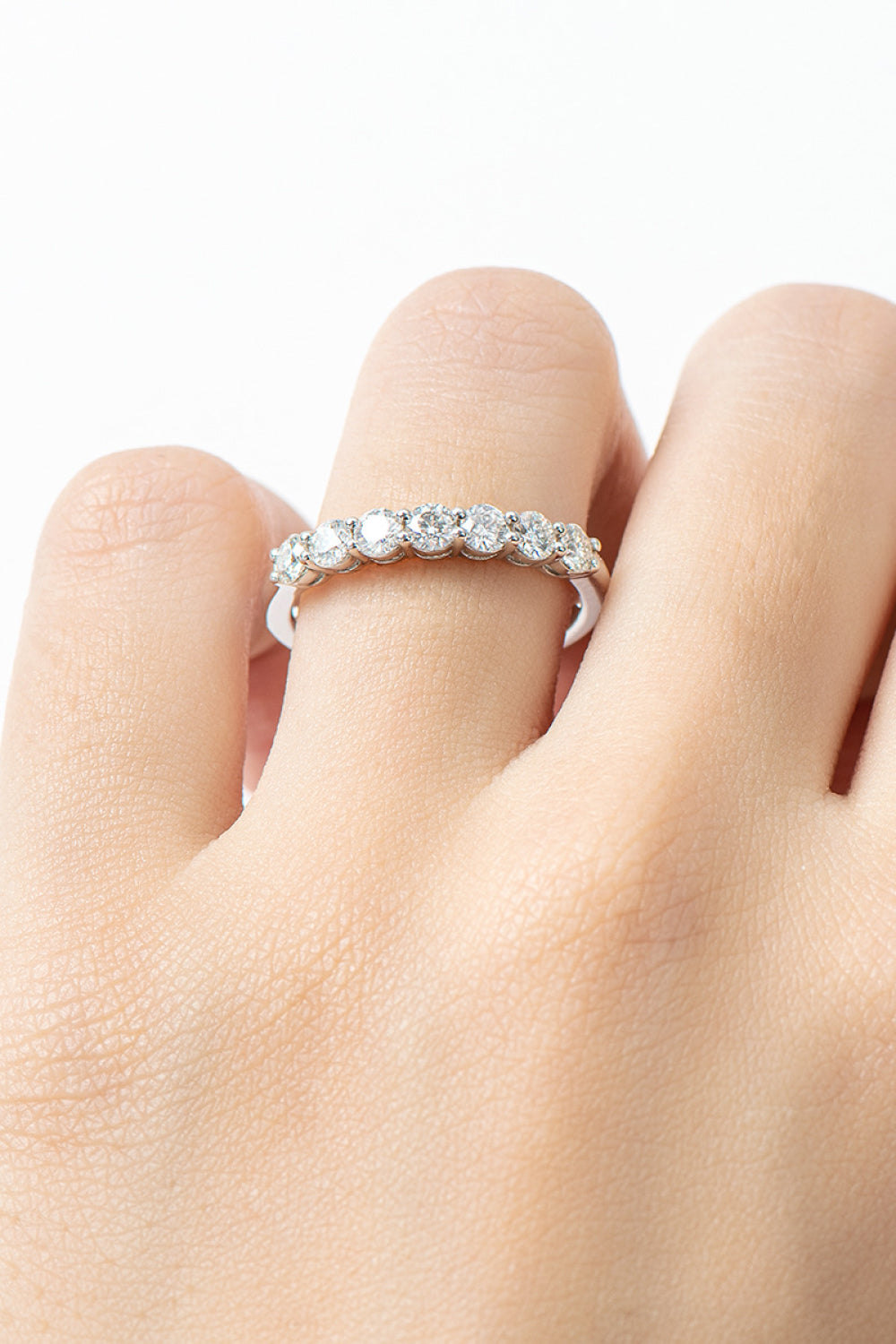 Can't Stop Your Shine Moissanite Platinum-Plated Ring Trendsi