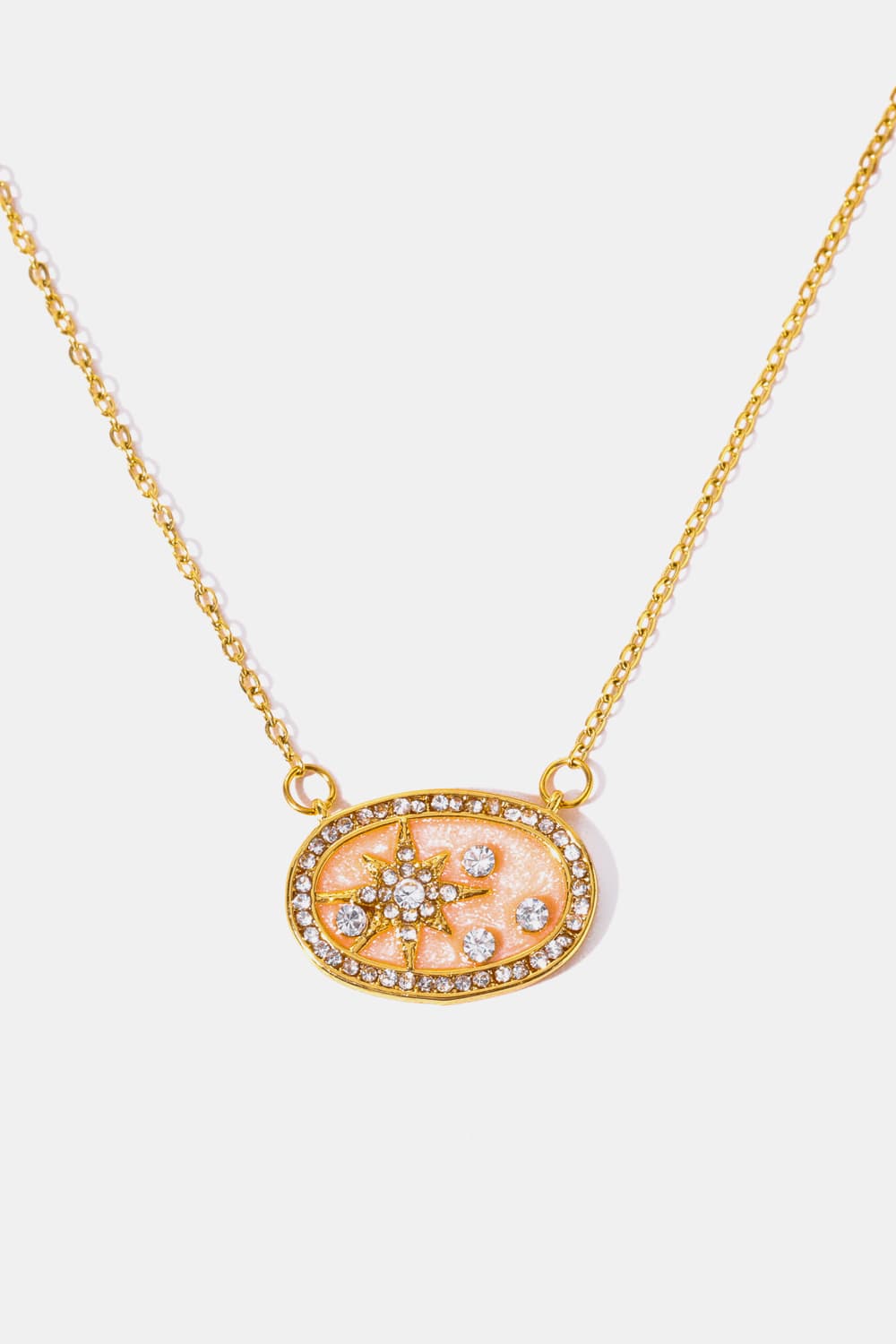 Stars in the Plate Pendant Copper Necklace Trendsi