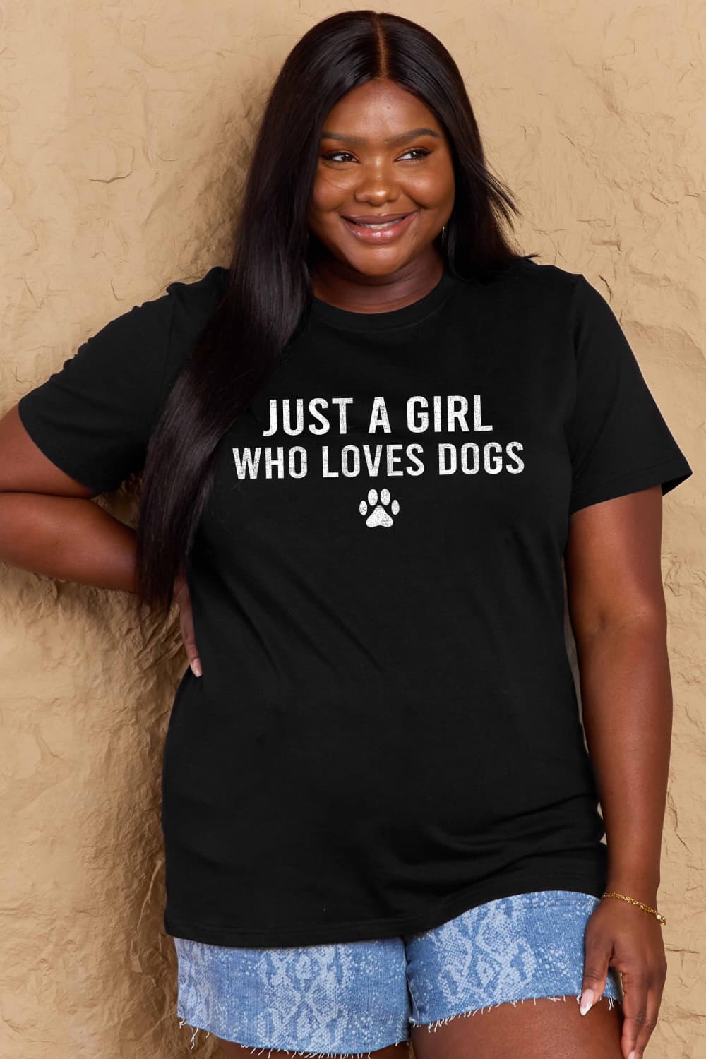 Simply Love Full Size Dog Paw Graphic Cotton T-Shirt Trendsi