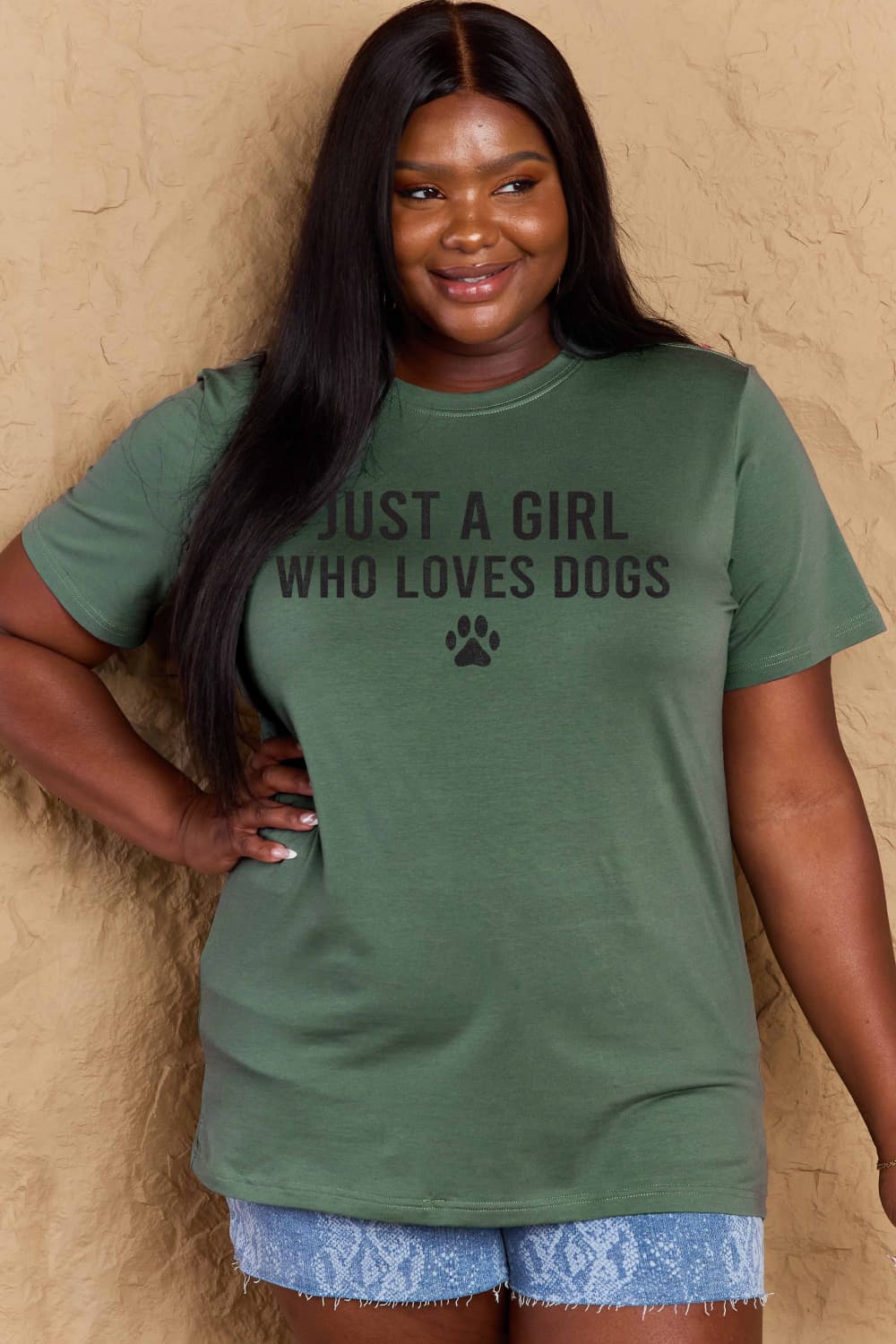 Simply Love Full Size Dog Paw Graphic Cotton T-Shirt Trendsi