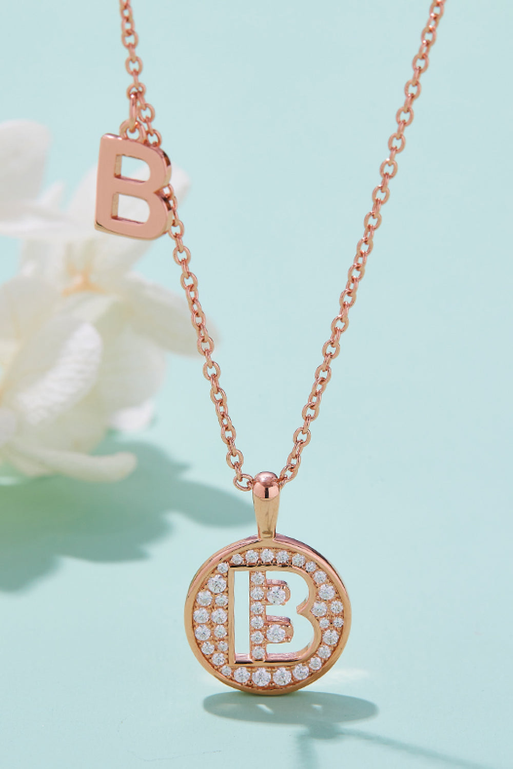 Moissanite A to J Pendant Necklace Trendsi