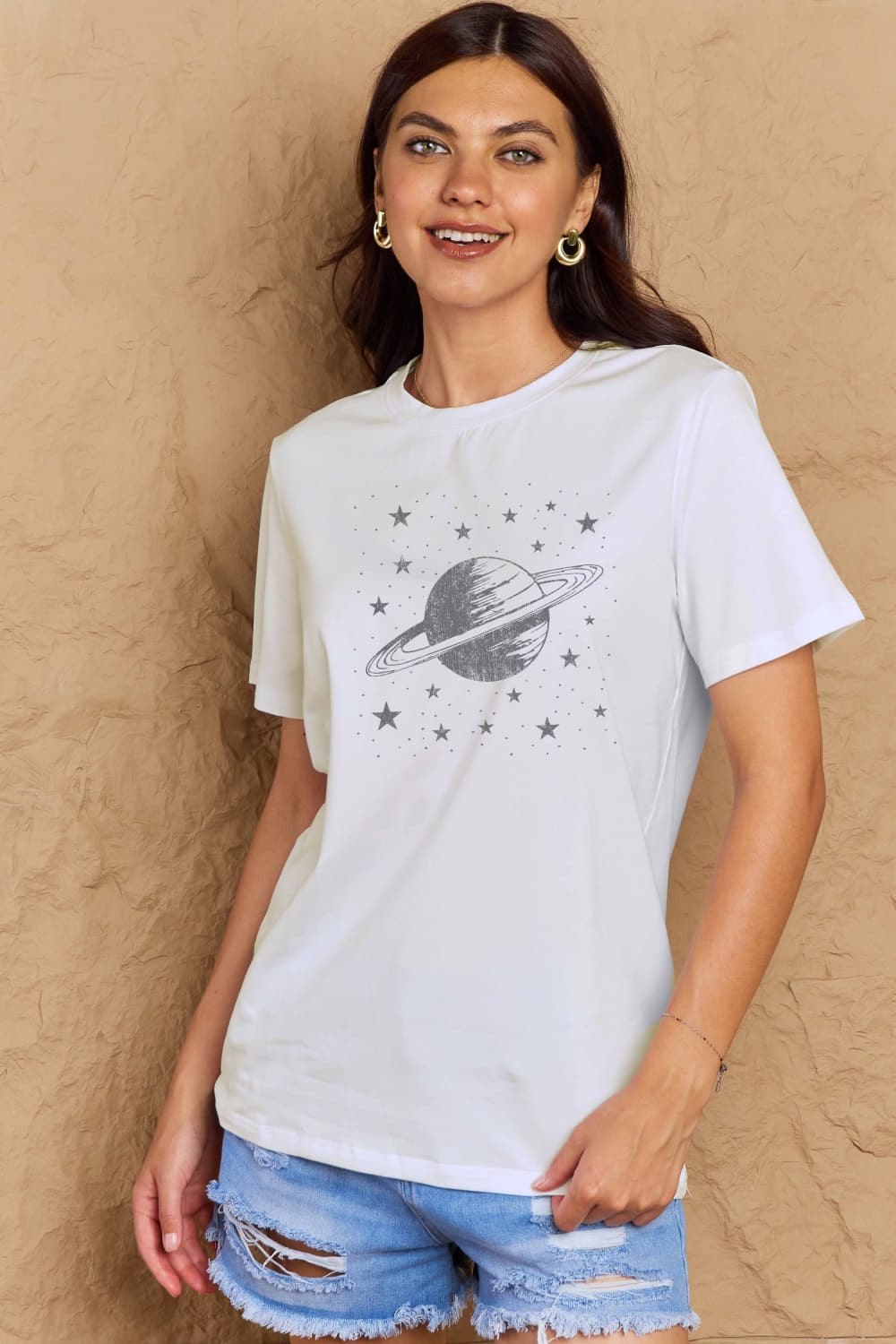 Simply Love Full Size Planet Graphic Cotton T-Shirt Trendsi