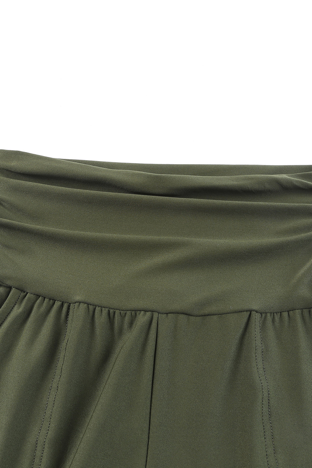 High-Rise Wide Waistband Joggers Trendsi