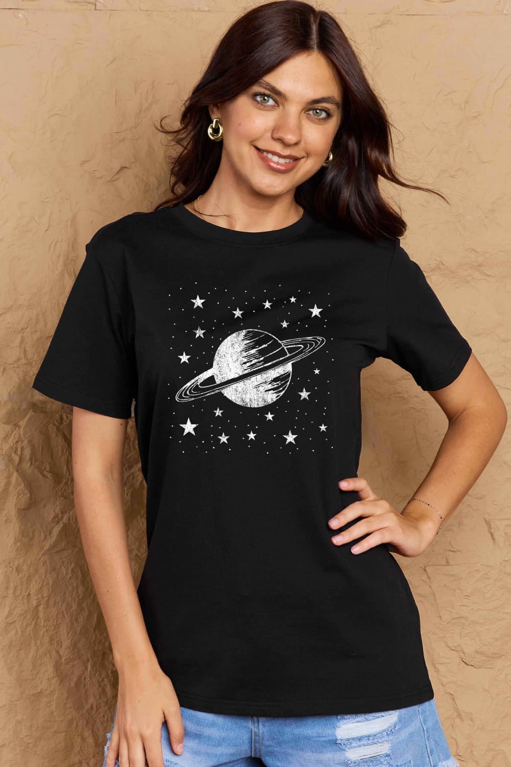 Simply Love Full Size Planet Graphic Cotton T-Shirt Trendsi
