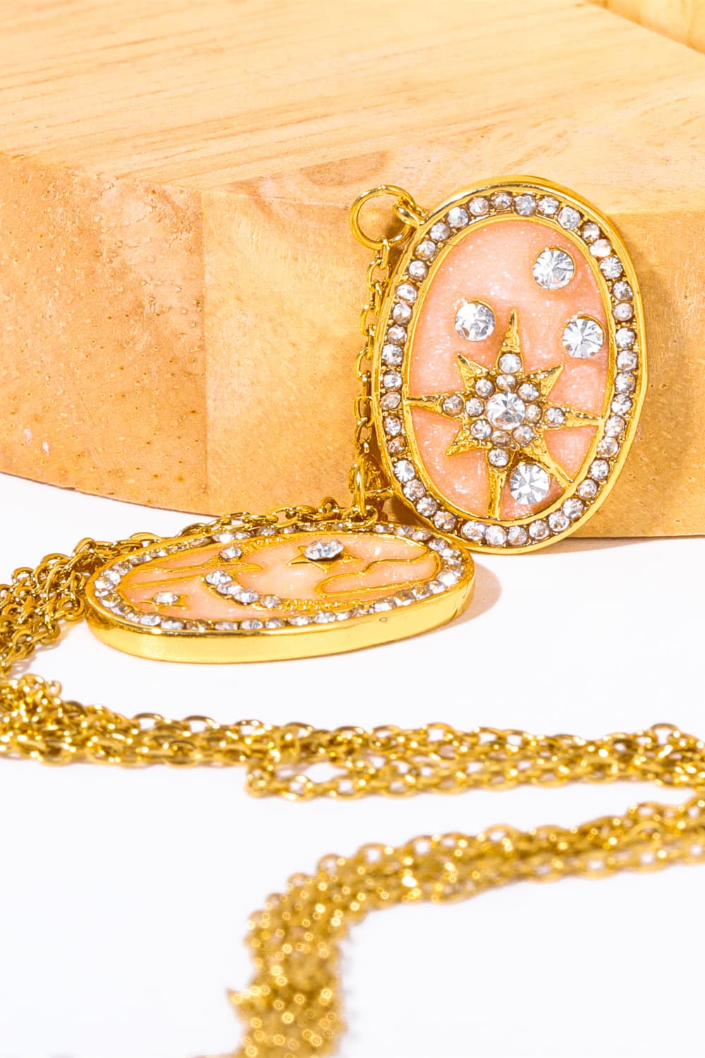 Stars in the Plate Pendant Copper Necklace Trendsi
