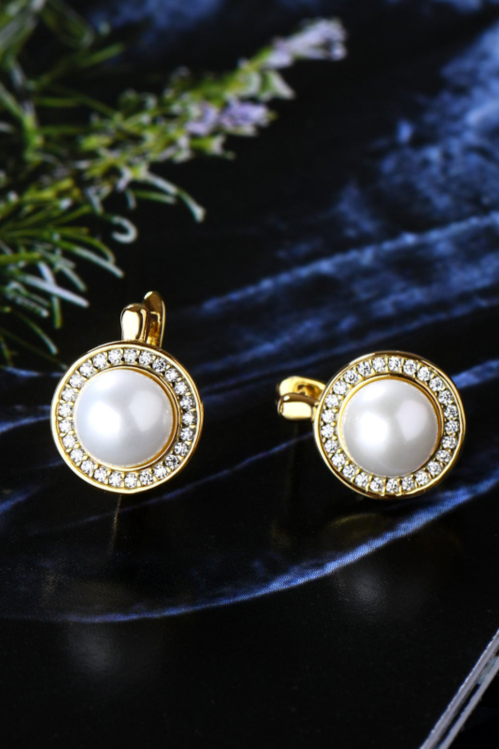 Moissanite Pearl 925 Sterling Silver Earrings Trendsi