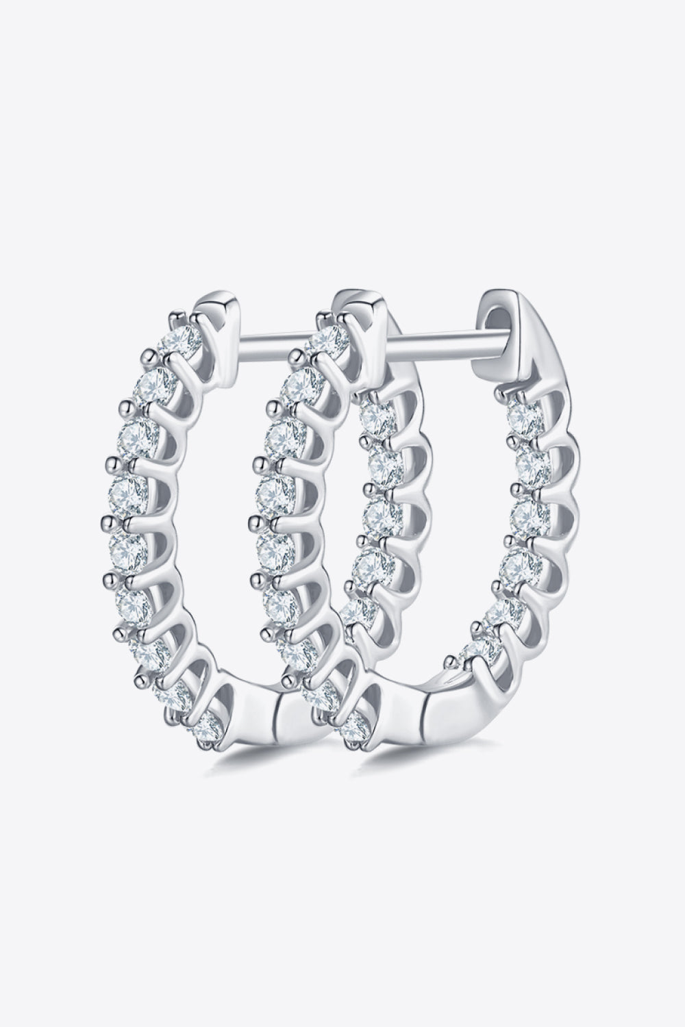 Moissanite 925 Sterling Silver Earrings Trendsi
