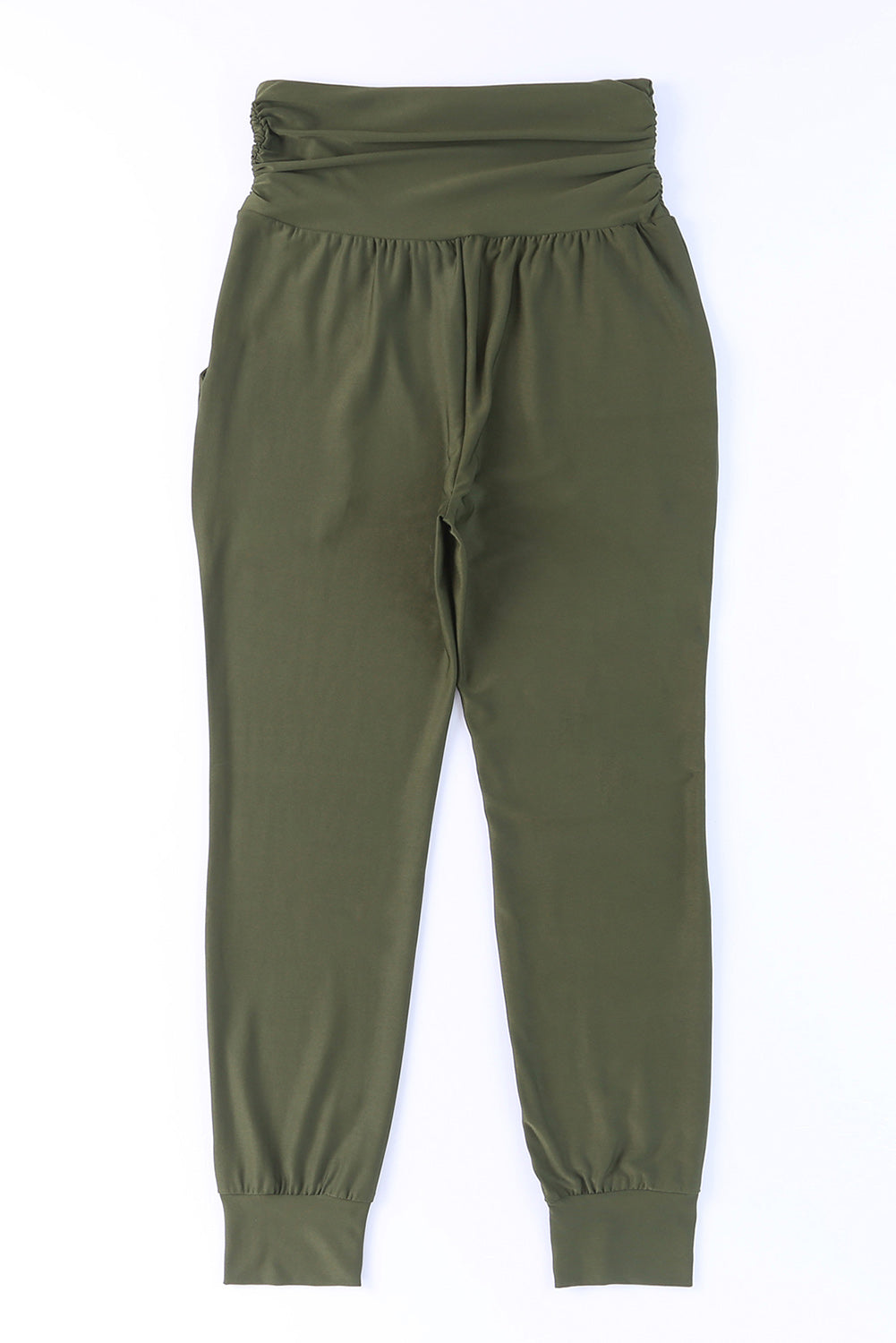 High-Rise Wide Waistband Joggers Trendsi