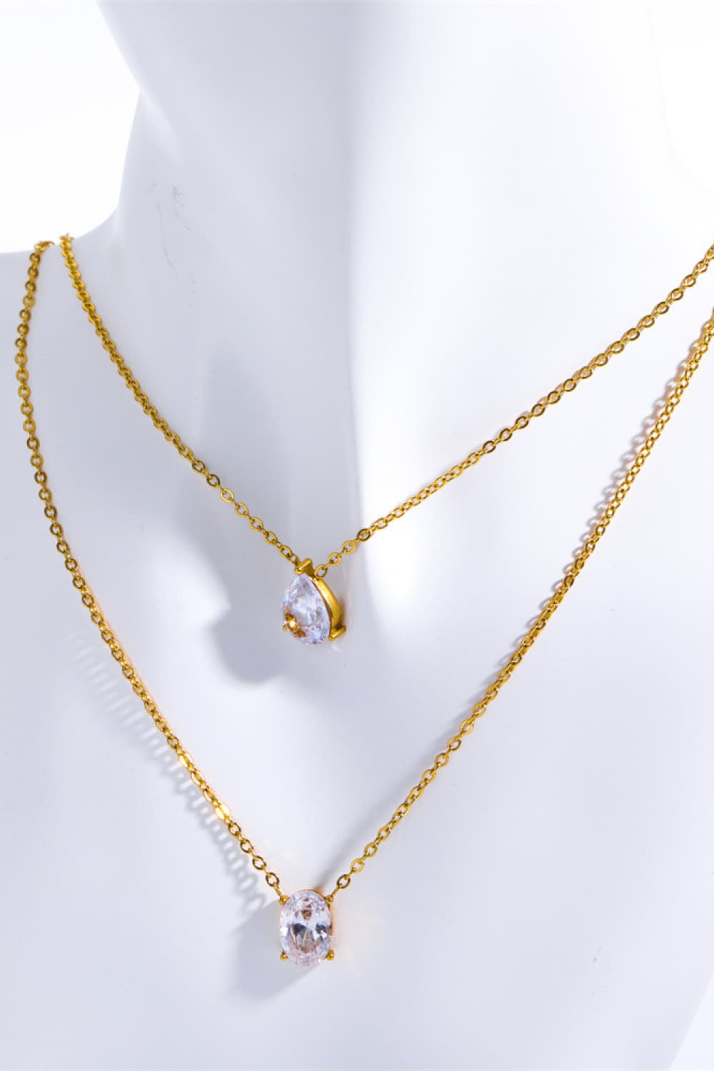 Stainless Steel Geometrical Shape Necklace Trendsi