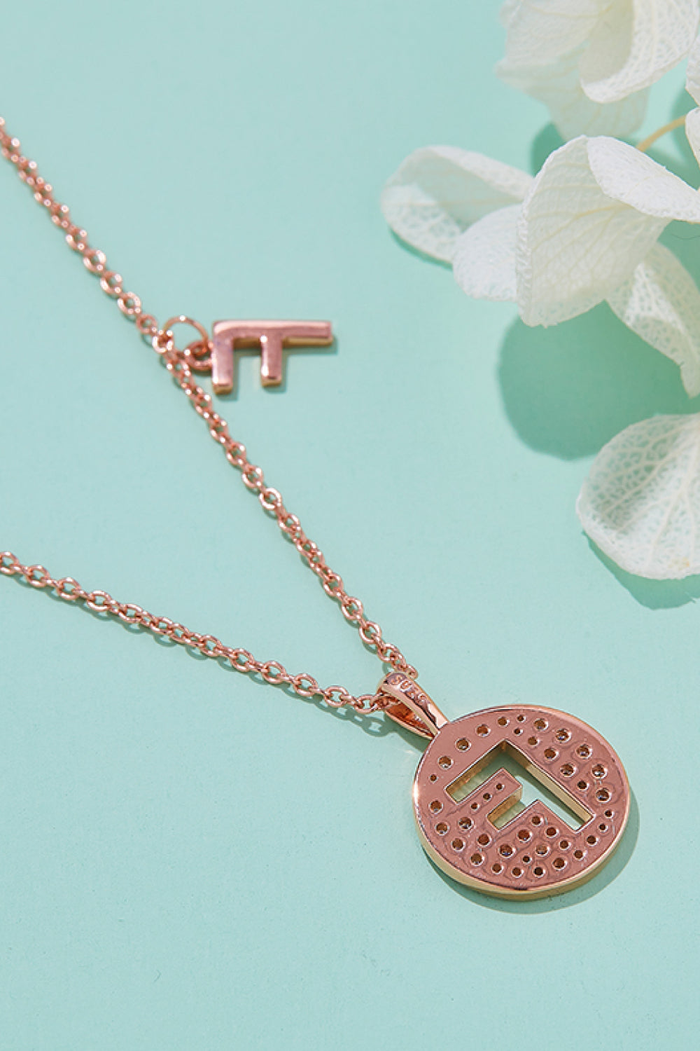 Moissanite A to J Pendant Necklace Trendsi