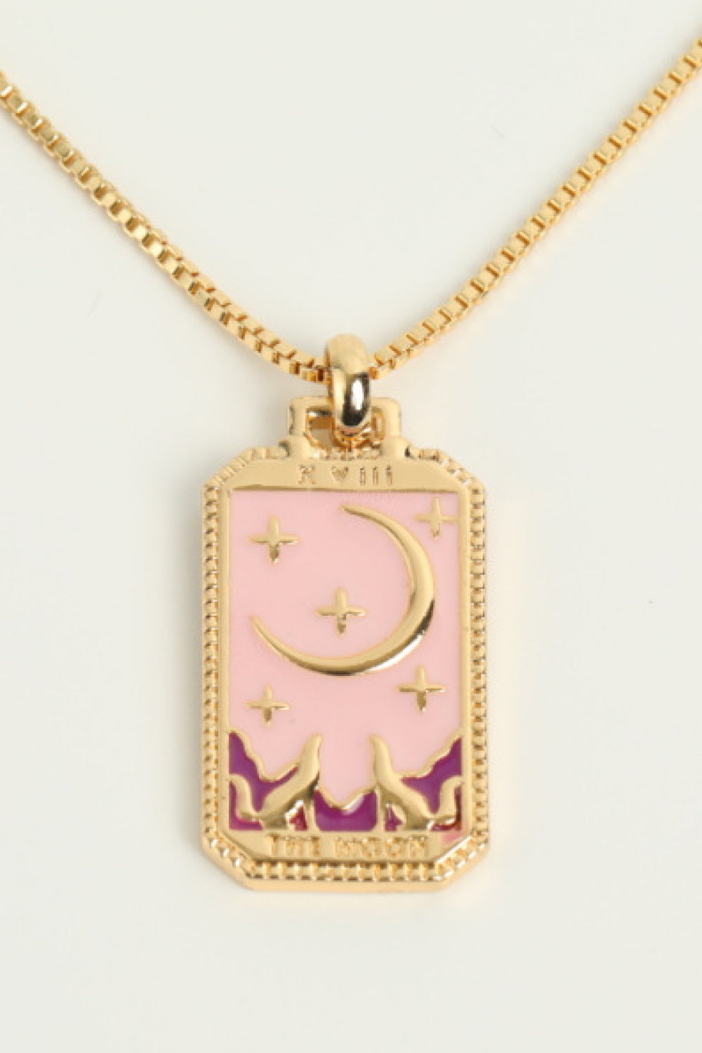 Tarot Card Pendant Copper Necklace Trendsi