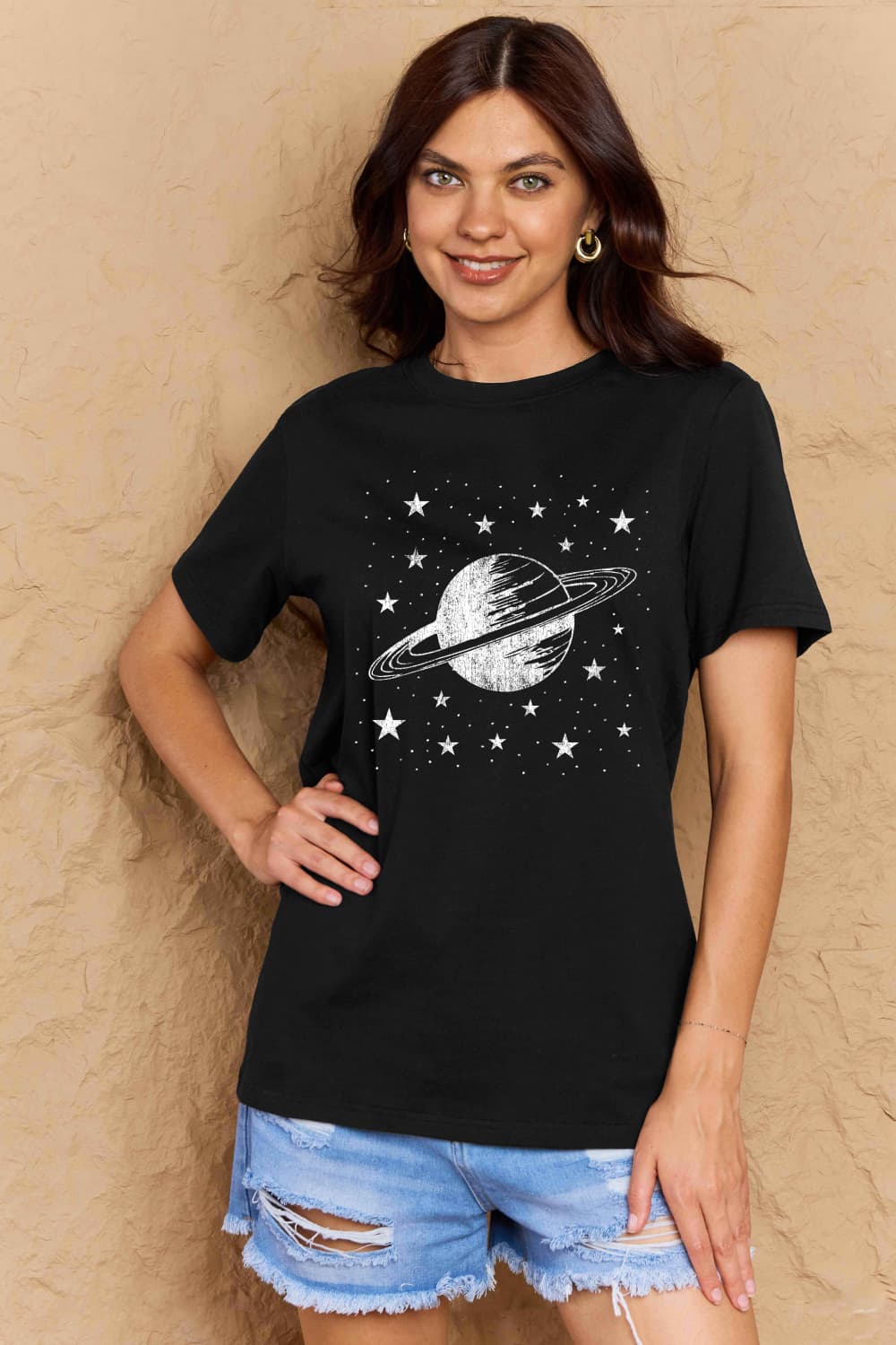 Simply Love Full Size Planet Graphic Cotton T-Shirt Trendsi