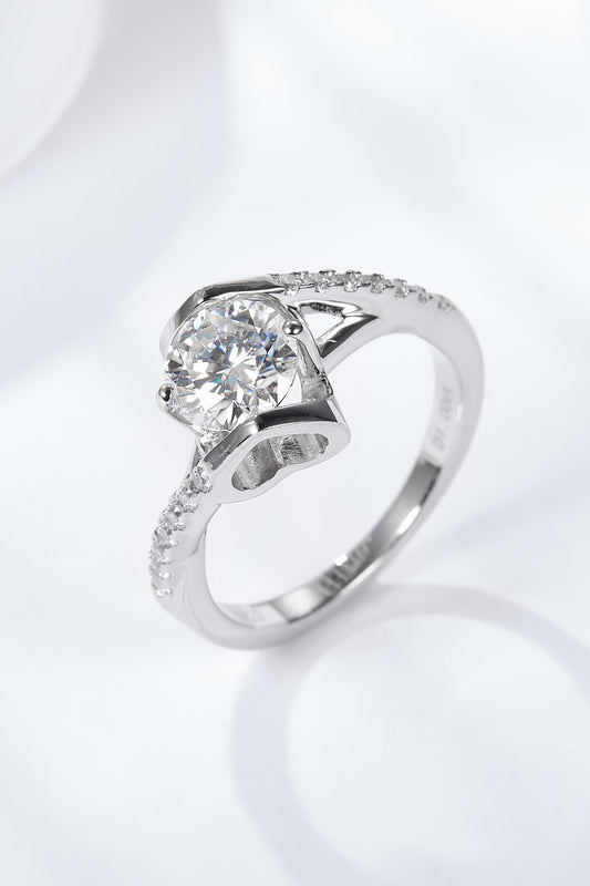 Limitless Love Platinum-Plated Moissanite Ring Trendsi