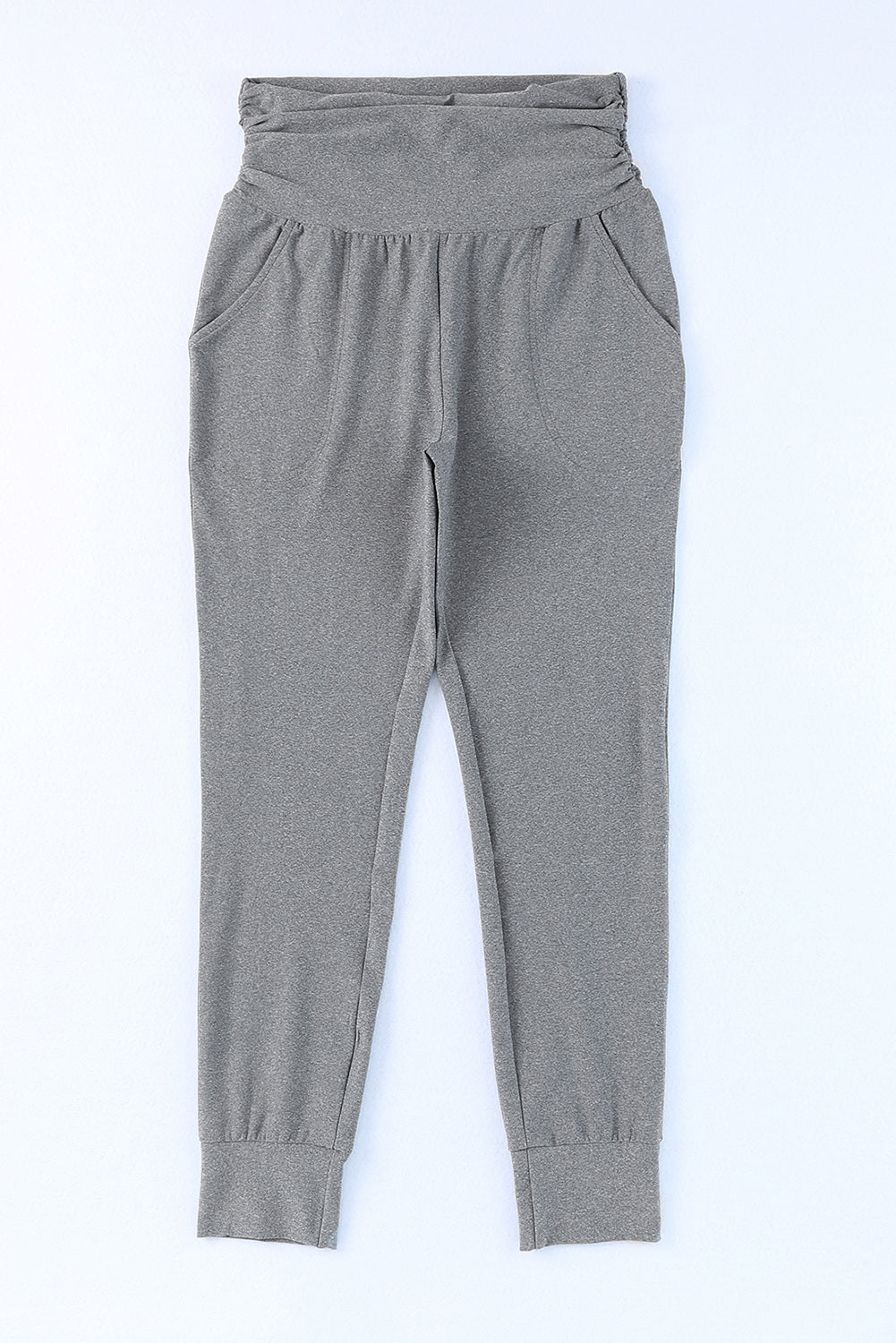 High-Rise Wide Waistband Joggers Trendsi