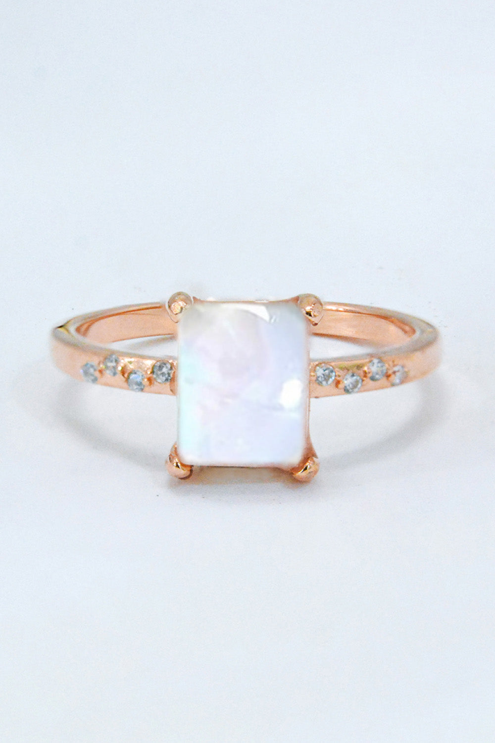 Square Moonstone Ring Trendsi