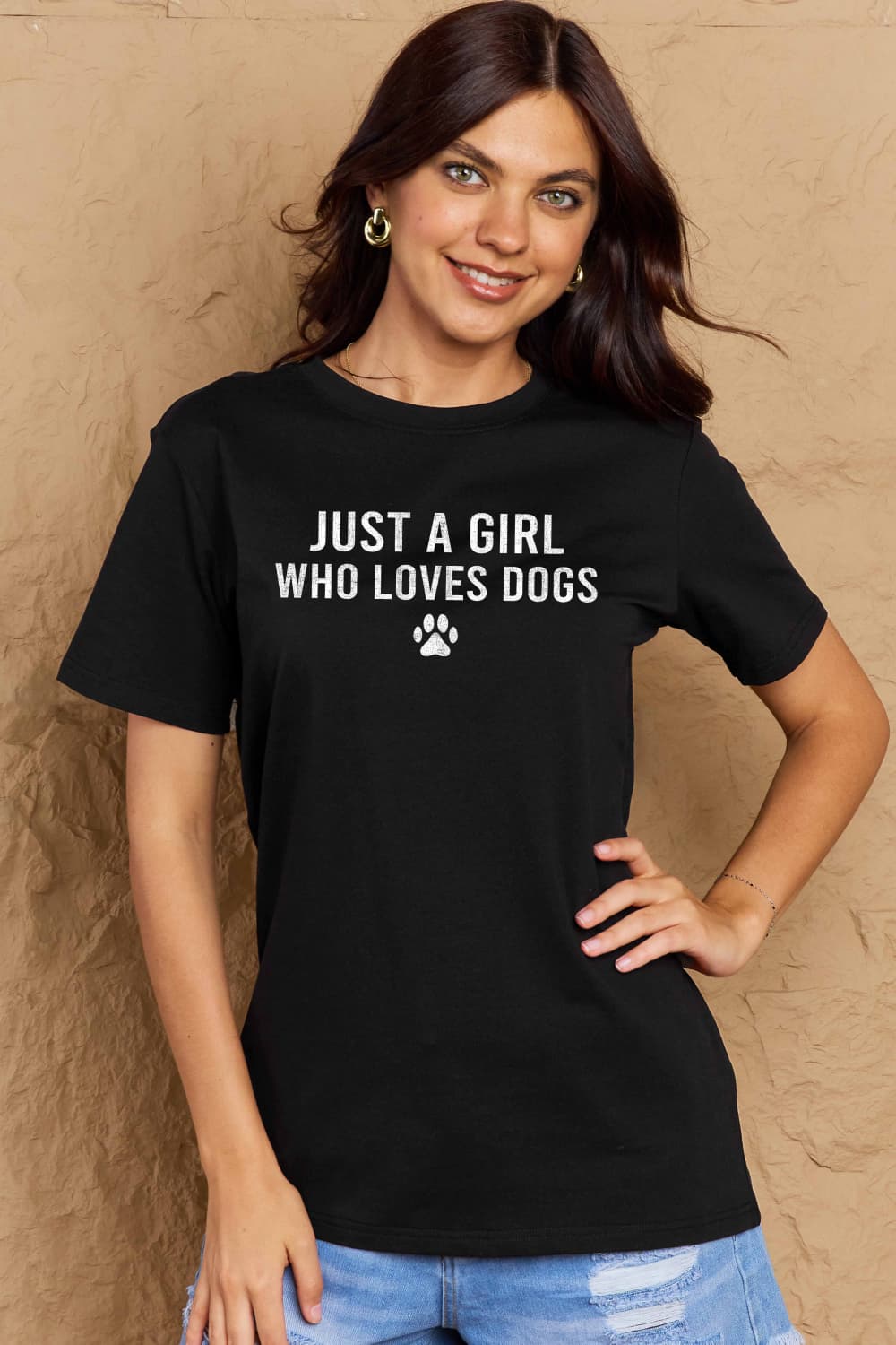 Simply Love Full Size Dog Paw Graphic Cotton T-Shirt Trendsi