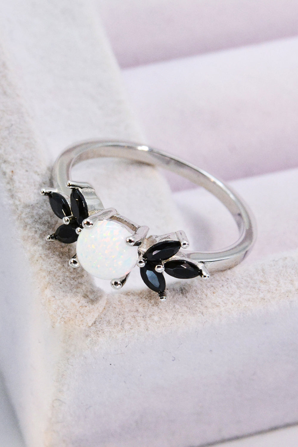 Opal and Zircon Contrast Ring Trendsi
