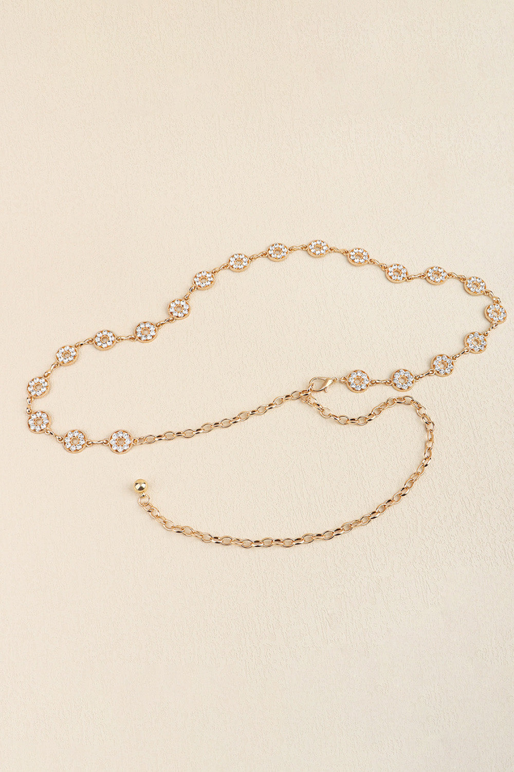 Rhinestone Decor Zinc Alloy Belt Trendsi