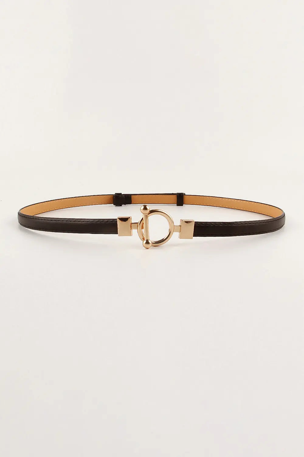 Toggle Buckle Skinny PU Belt Trendsi