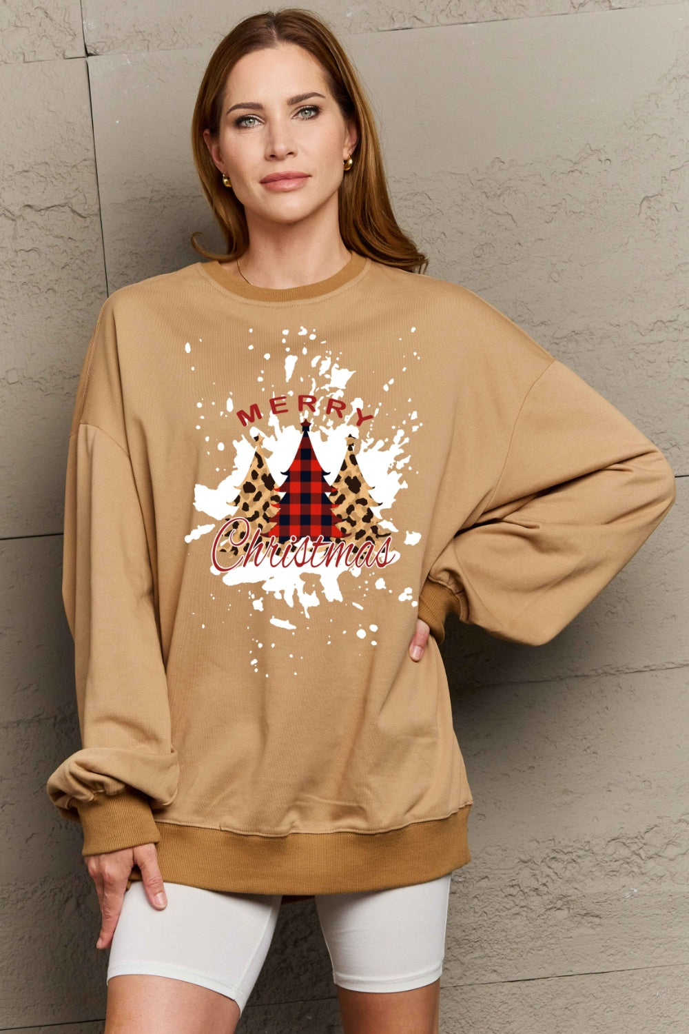 Simply Love Full Size MERRY CHRISTMAS Graphic Sweatshirt Trendsi