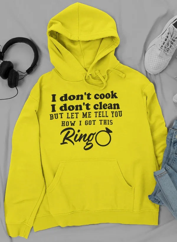 I Don't Cook I Don't Clean Hoodie Red Beauty's Boutique