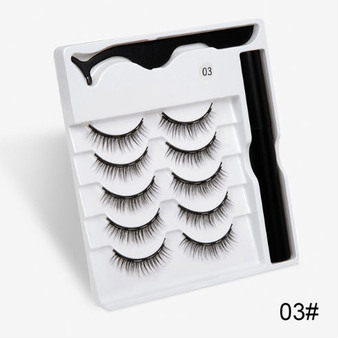 A Pair Of False Eyelashes With Magnets In Fashion Red Beauty's Boutique